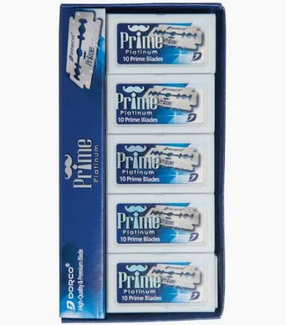 Dorco Prime Platinum Double Edge Razor Blades 100PCS