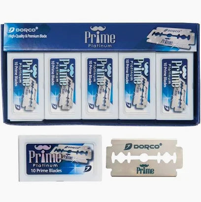 Dorco Prime Platinum Double Edge Razor Blades 100PCS